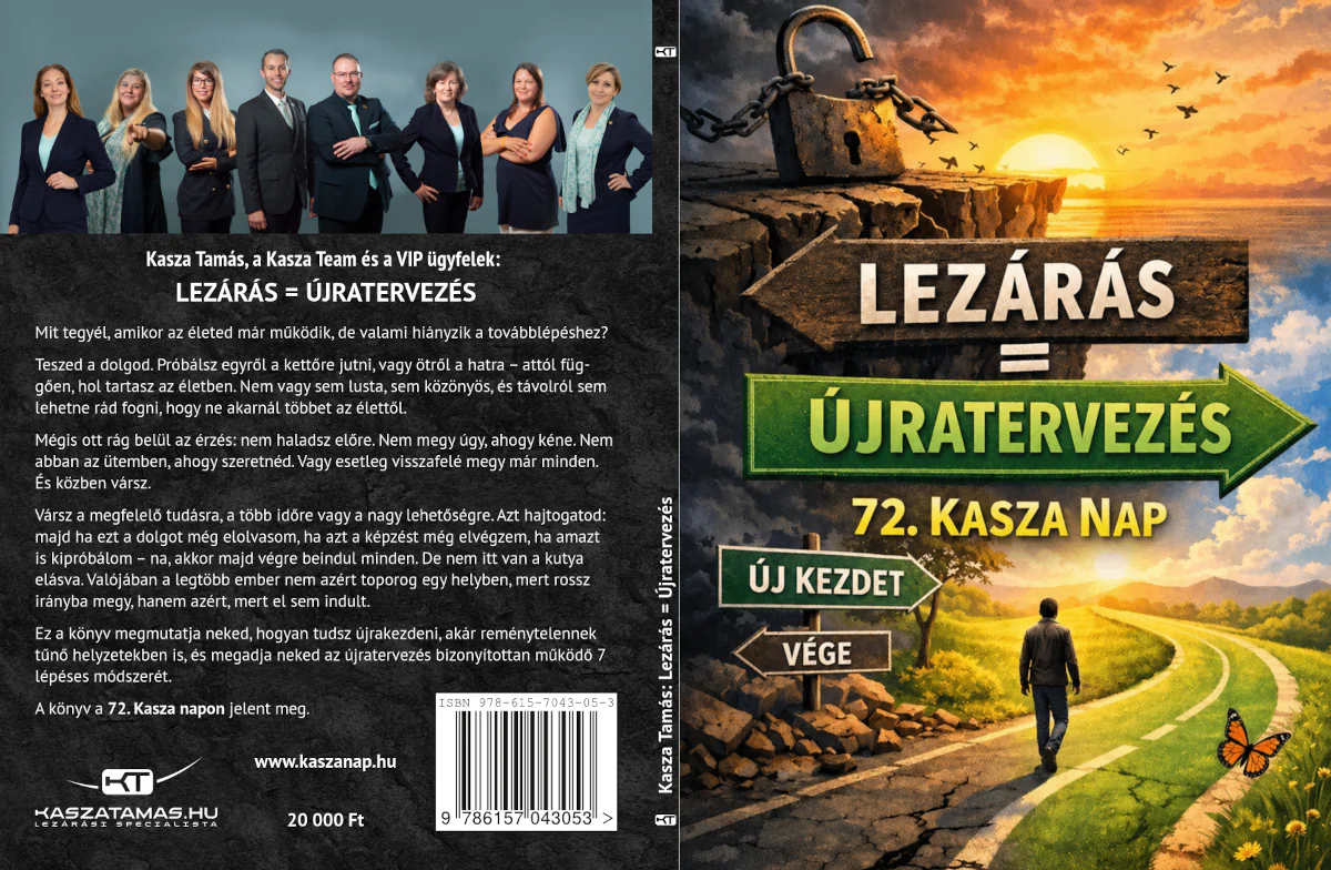 Kasza Tamás: LEZÁRÁS = ÚJRAKEZDÉS könyv Kasza Tamás: LEZÁRÁS = ÚJRAKEZDÉS könyv
